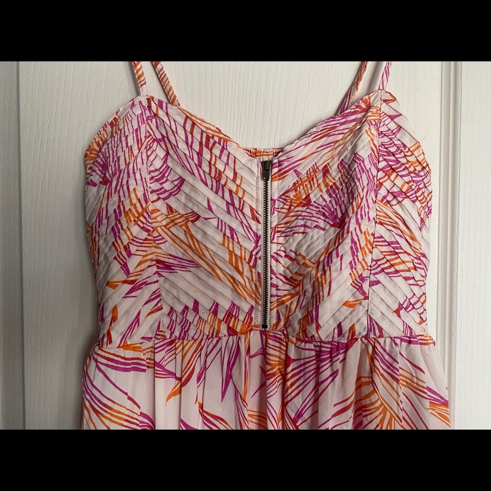 New ROXY Womens Dress Pink, Orang & Off White, Sz L